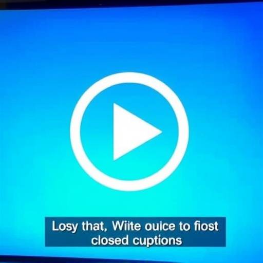 Video with closed captions enabled
